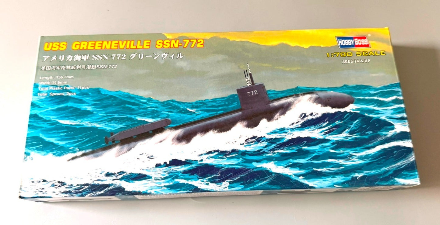 Hobby Boss 87016 USS Greeneville SSN-772 Los Angeles Class 1/700 Model Kit