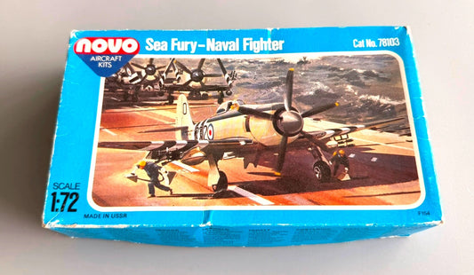 NOVO Hawker Sea Fury FB Mk.11 1/72 Scale Model Kit Cat No 78103 Vintage