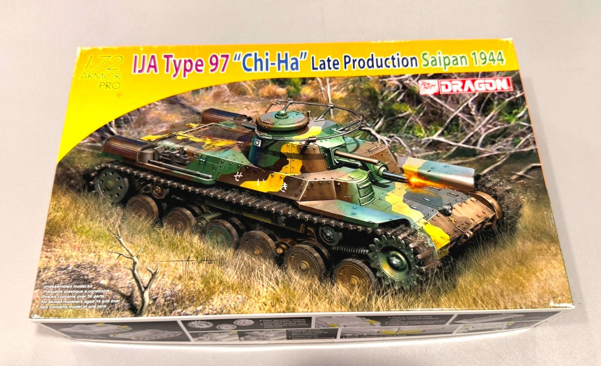 Dragon IJA Type 97 Chi-Ha Saipan 1944 1:72 Model Kit #7397