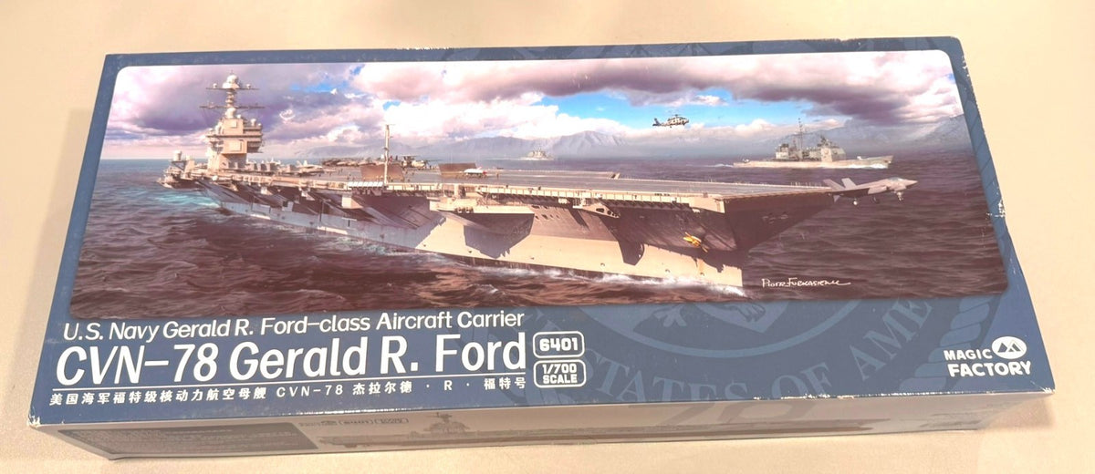Magic Factory 1/700 U.S. Navy CVN-78 Gerald R. Ford-Class Aircraft Carrier 6401