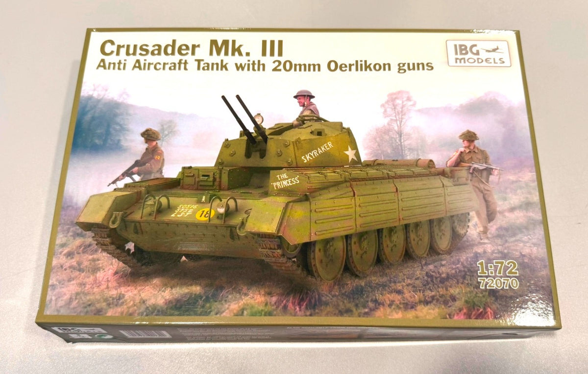 IBG Models Crusader Mk. III Anti-Aircraft Tank with 20mm 1/72 Scale 72070