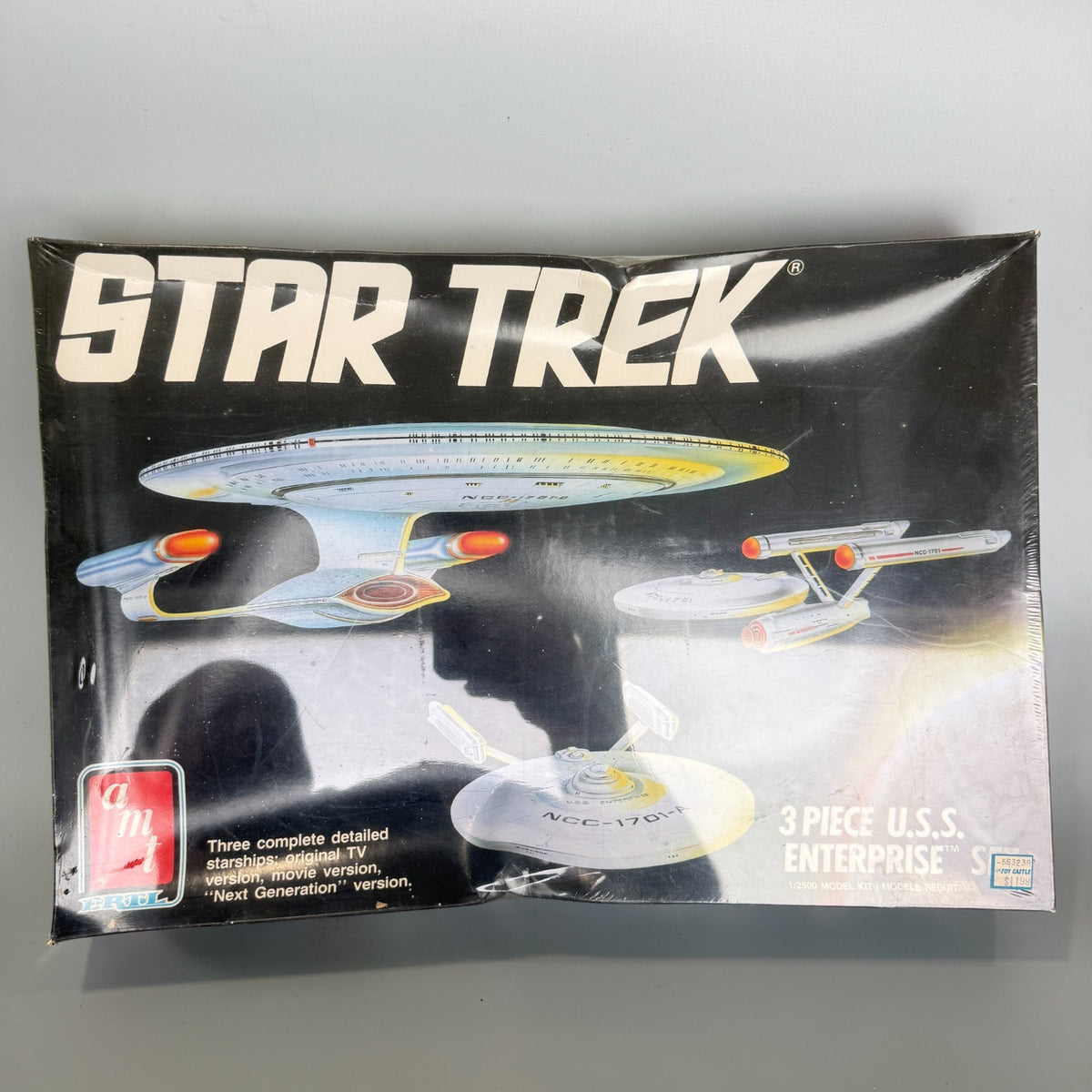 AMT ERTL 6815 Star Trek USS Enterprise 3 Piece Set 1:2500 Scale Model Kit