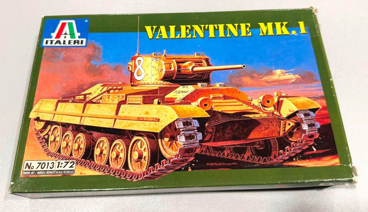 Italeri Valentine Mk. I British Infantry Tank 1:72 Scale Model Kit #7013