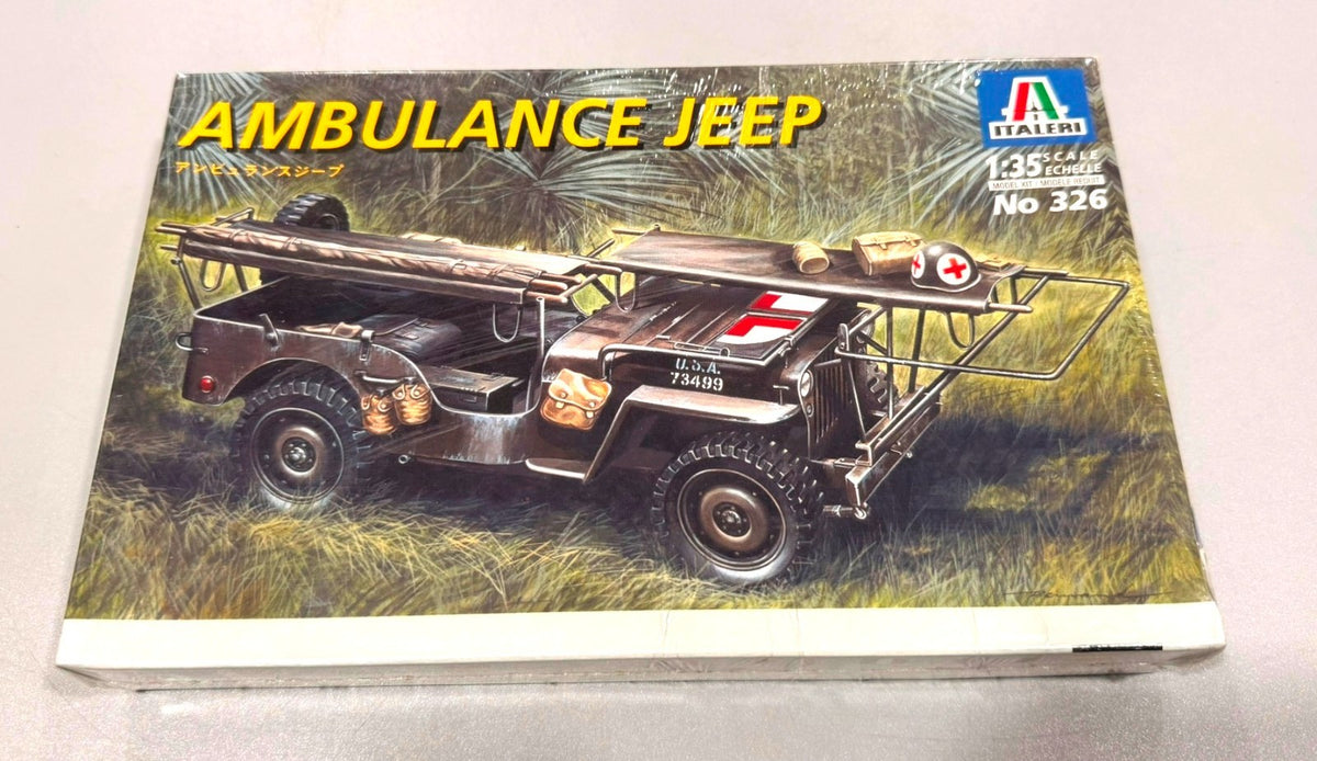 Italeri Ambulance Jeep U.S. Military Medical Vehicle 1:35 Scale Model Kit #326