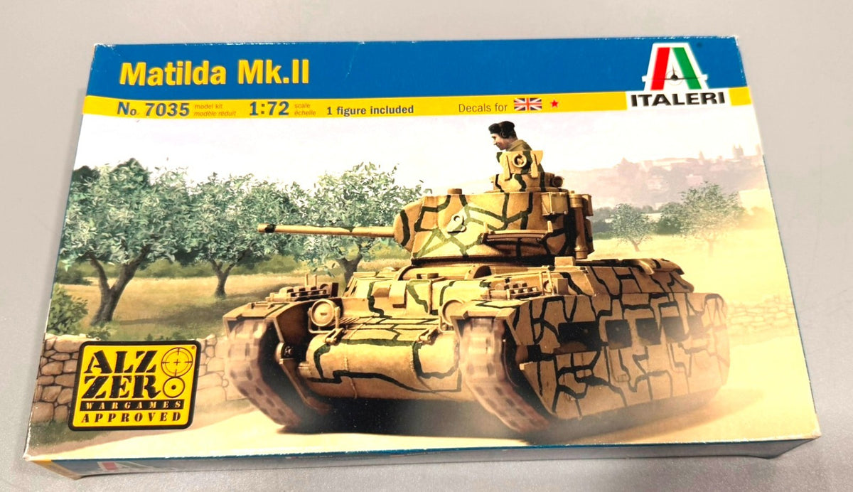 Italeri Matilda Mk. II British Infantry Tank  1:72 Scale Model Kit #7035