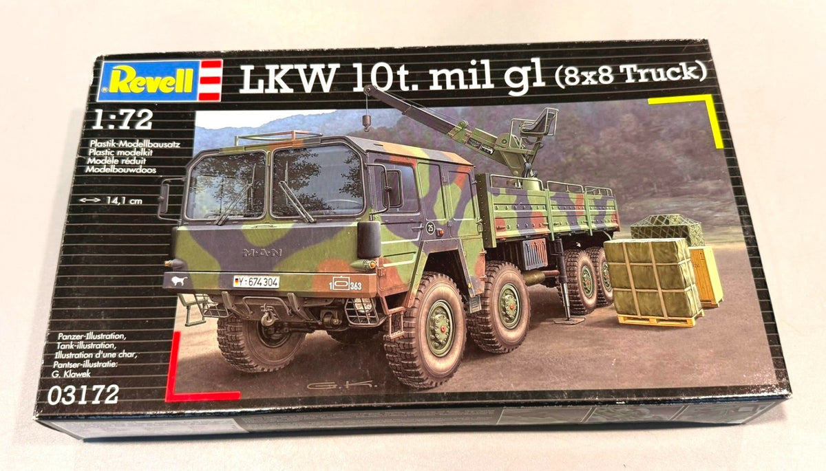 Revell LKW 10t mil gl (8x8 Truck) 1/72 Scale Model Kit #03172