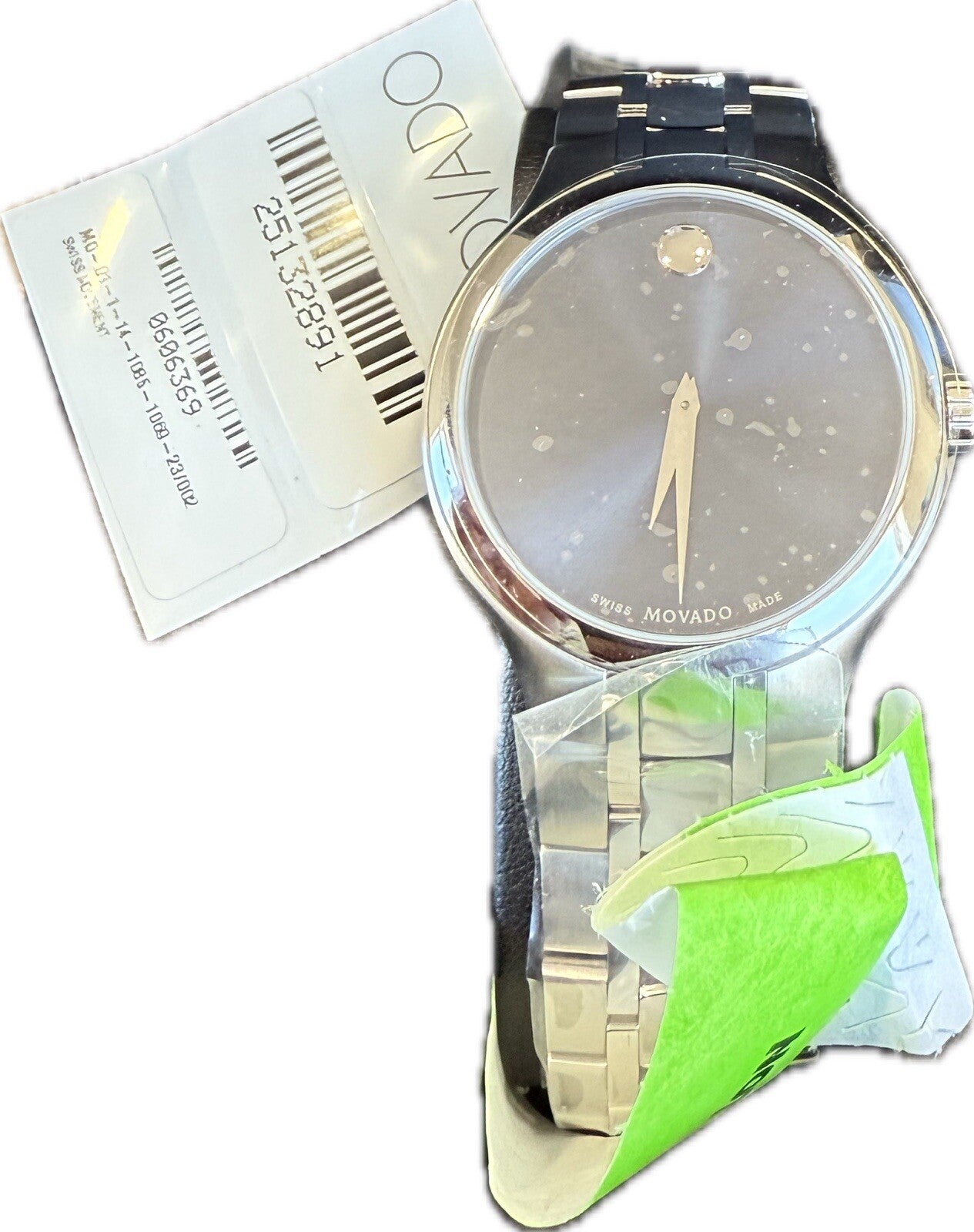 Movado 0606369 Collection Men's Wristwatch - Silver