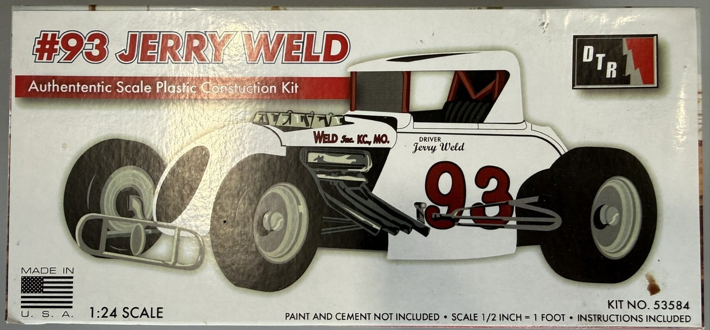 Lindberg 53584 Jerry Weld #93 Sportsman Racer 1:24 Scale Model Kit DTR
