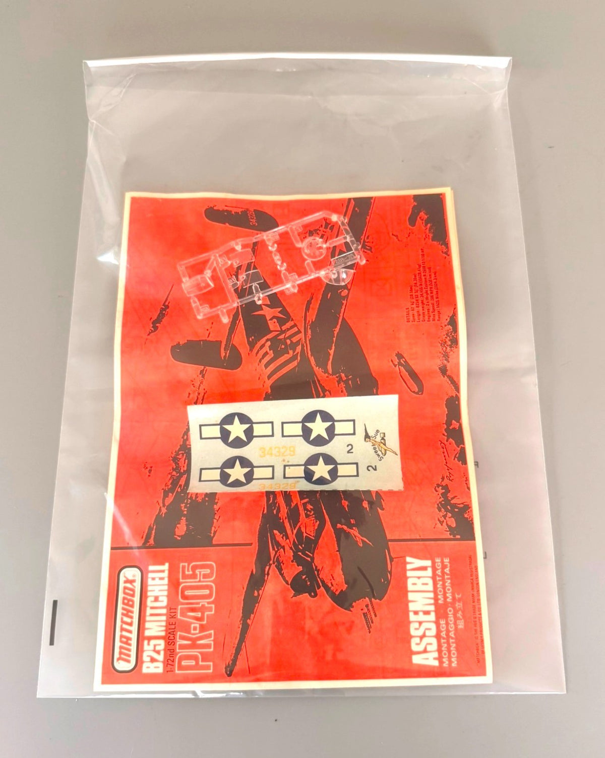 Matchbox P-25 Mitchell PK-405 1/72 Scale WWII Bomber Model Kit started