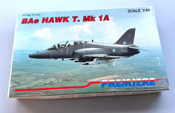 Premiere BAe Hawk T. Mk 1A 1/48 Scale Model Kit No. P3101 RAF Trainer Aircraft