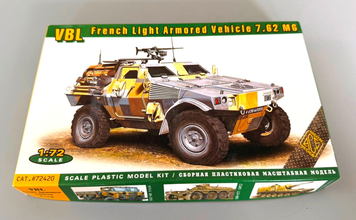 ACE VBL 7.62mm Light Armored Vehicle 1/72 Scale Plastic Model Kit — Cat. #72420