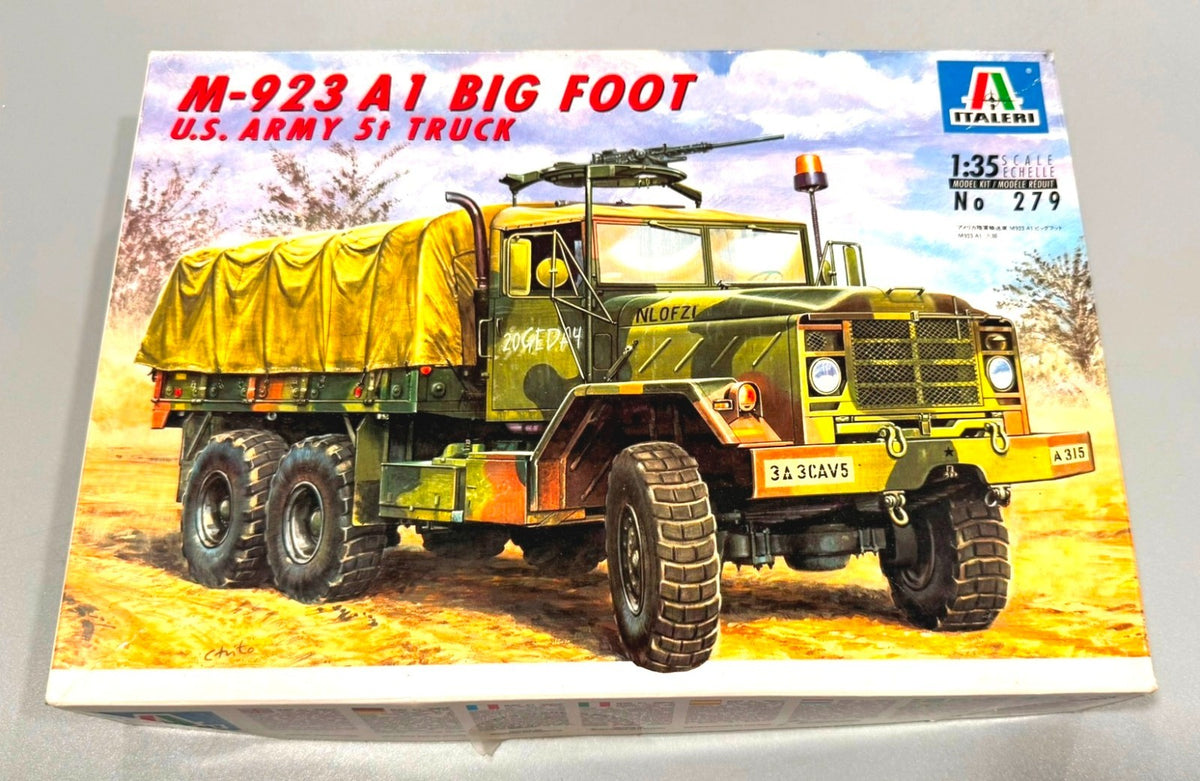 Italeri M-923 A1 “Big Foot” U.S. Army 5-Ton Truck 1:35 Scale Model Kit #279