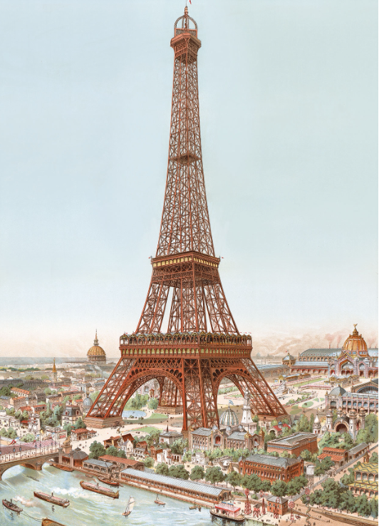 Puzzle Michele Wilson The Eiffel Tower by Louis Tauzin 80 Pieces Wooden Puzzle - A1011-80