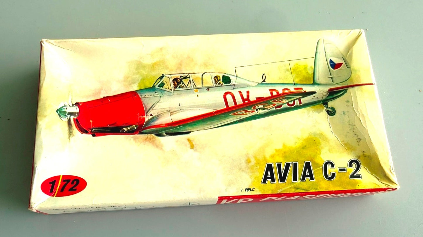 KP Avia C-2 1/72 Scale Model Kit Vintage Kovozávody Prostějov Czech Trainer