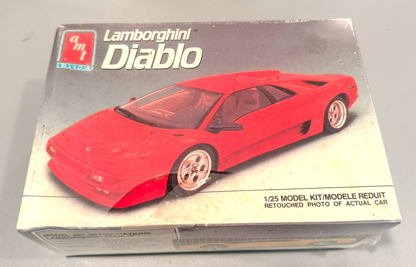 AMT LAMBORGHINI DIABLO 1/25 SCALE MODEL KIT ITEM #6933