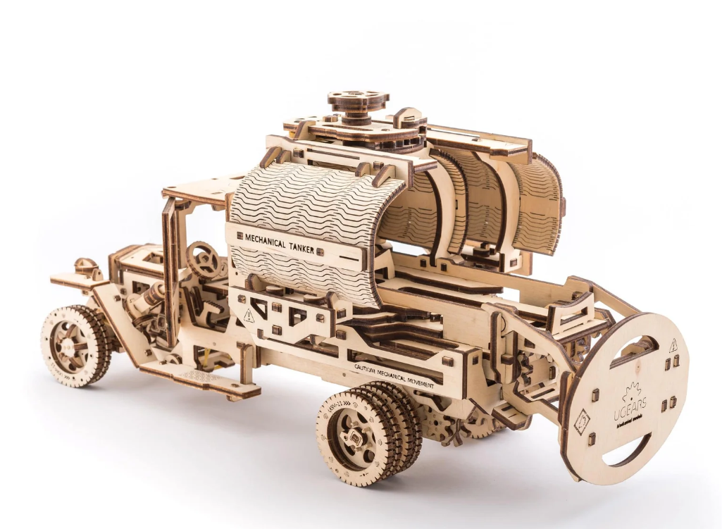 UGears Truck with Tanker Wooden 3D Puzzle, Model 70021