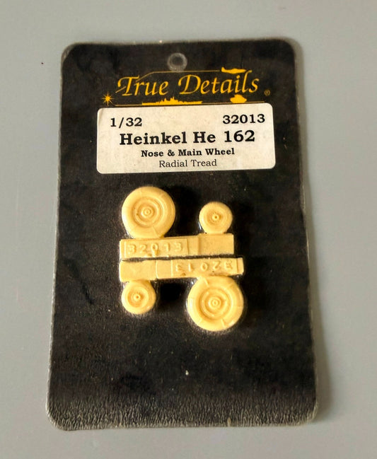 True Details 1/32 Heinkel He 162 Nose & Main Wheel Resin Set 32013.