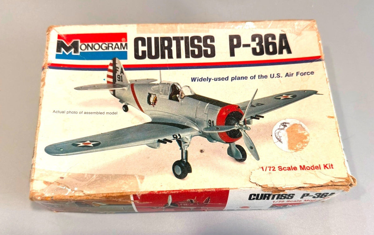 Monogram Curtiss P-36A 1/72 Scale U.S. Air Force Model Kit #6790