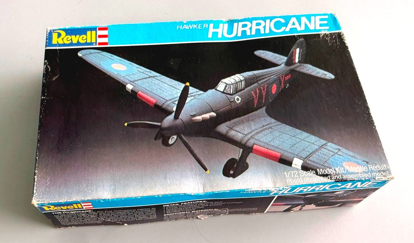 REVELL 4118 Hawker Hurricane 1/72 Scale Aircraft Model Kit WWII Fighter