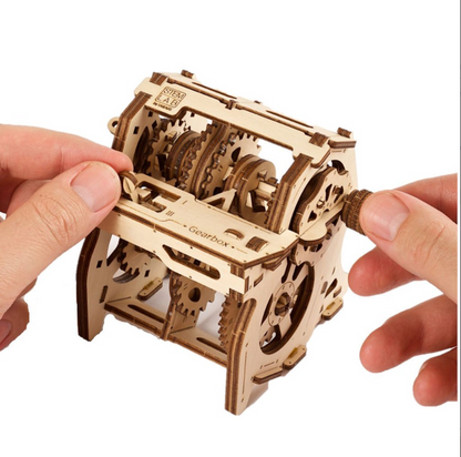 UGears STEM Lab Gearbox Wooden 3D Puzzle, Model 70131
