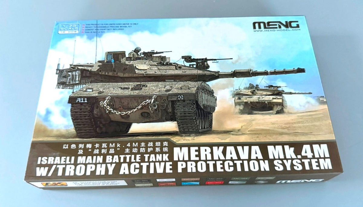 Meng Israeli Main Battle Tank Merkava Mk.4M with Trophy Active 1/72 Scale 72-006