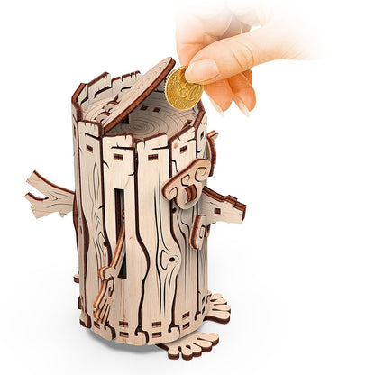 Mr.Playwood Forest Spirit "Moneybox" Mechanical Wooden Model