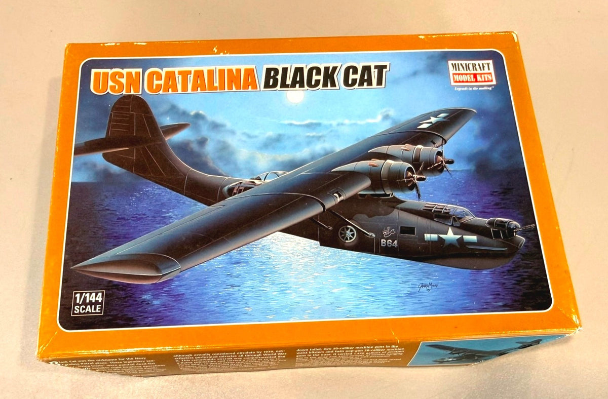 Minicraft USN Catalina Black Cat 1/144 Scale Model Kit 14518