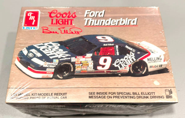 AMT/ERTL. COORS LIGHT FORD THUNDERBIRD. BILL ELLIOTT NASCAR. MODEL KIT No. 8674.