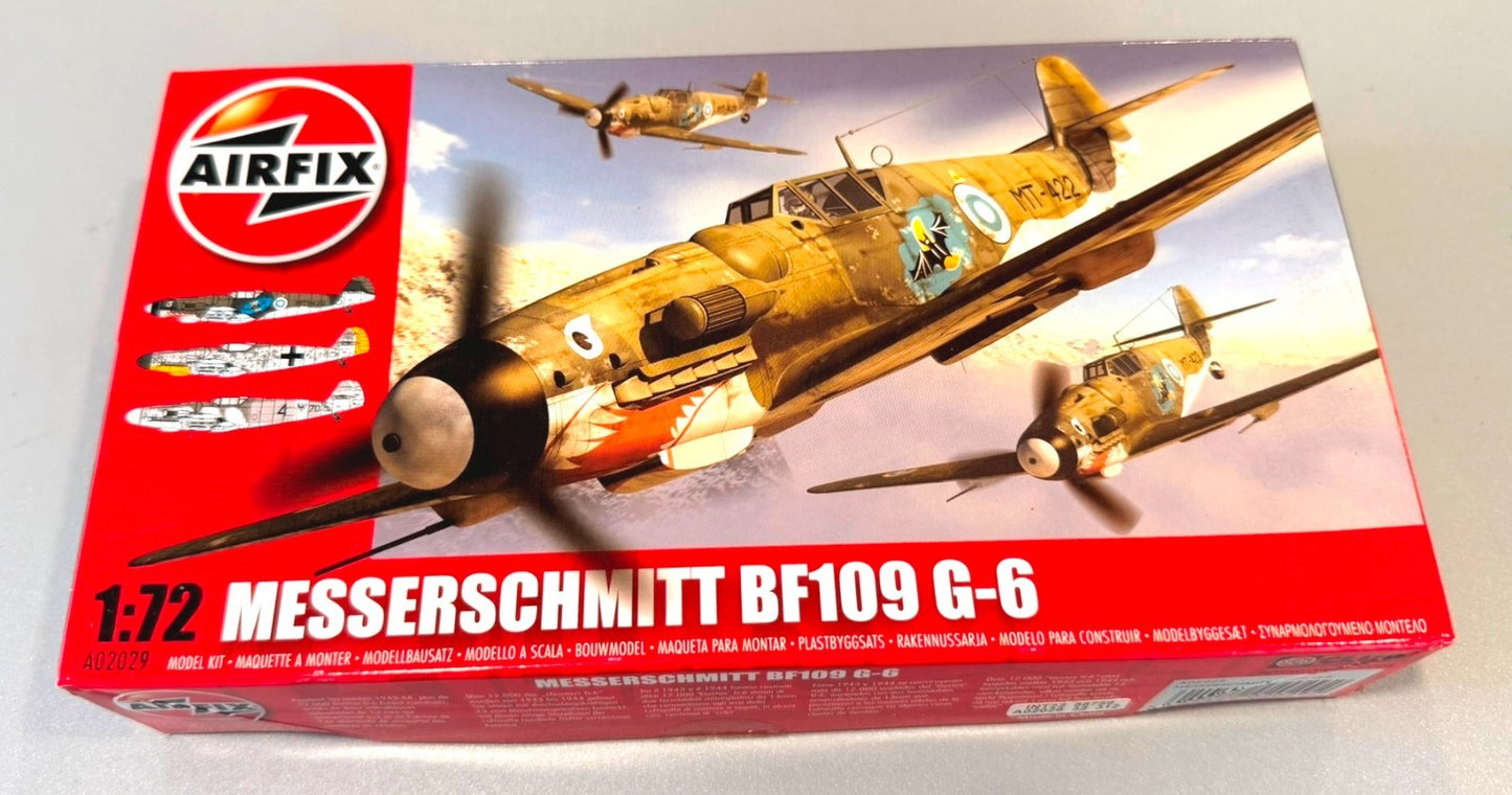 AIRFIX. MESSERSCHMITT Bf109 G-6. 1/72 SCALE. MODEL KIT. A02029.