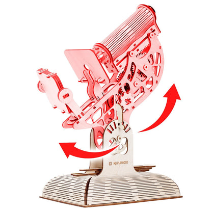 Mr.Playwood Microscope Wooden 3D Puzzle, Model 10003