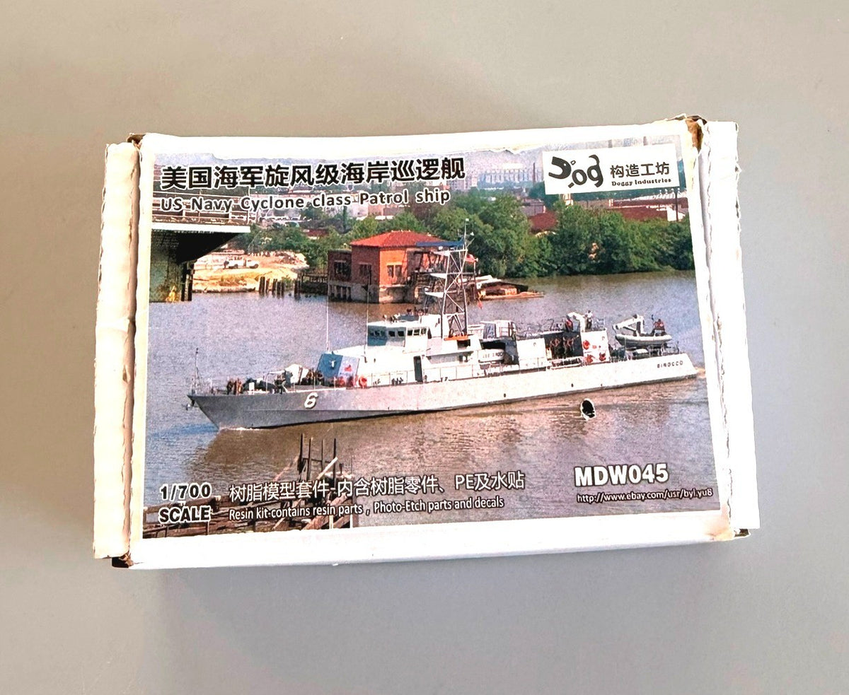 Dodgy Industries US Navy Cyclone Class Patrol Ship 1/700 Resin Model Kit MDW045