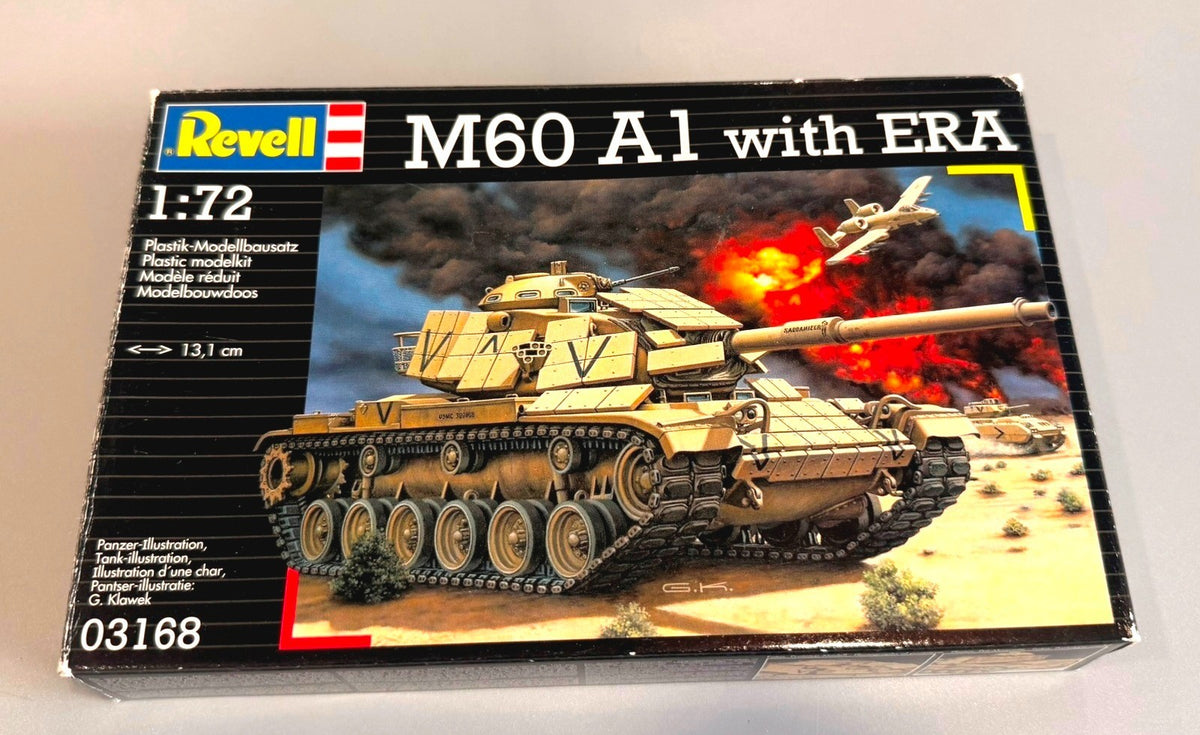 Revell M60 A1 with ERA Main Battle Tank 1/72 Scale Model Kit 03168 Skill 5