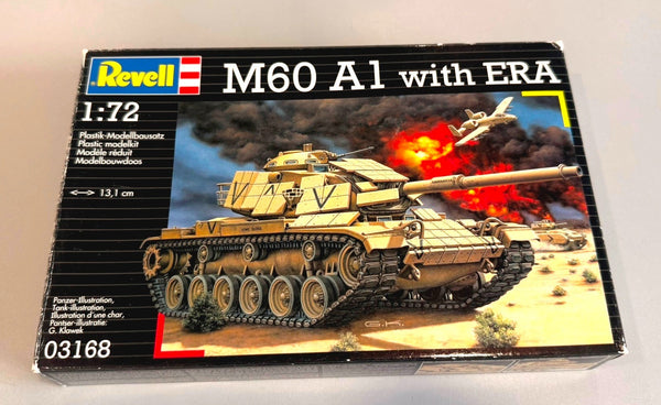 Revell M60 A1 with ERA Main Battle Tank 1/72 Scale Model Kit 03168 Skill 5
