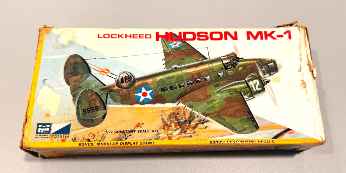 MPC Lockheed Hudson Mk-1 – 1:72 Scale Model Kit – No. 1104-100