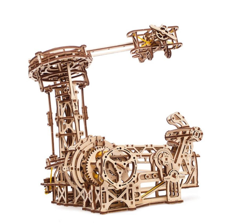 UGears Aviator Wooden 3D Puzzle, Model 70053