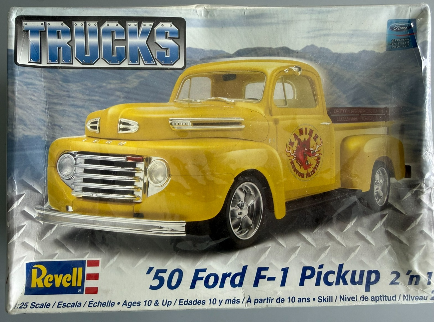 Revell 85-7201 1950 Ford F-1 Pickup 2'n1 1:25 Scale Plastic Model Kit Sealed