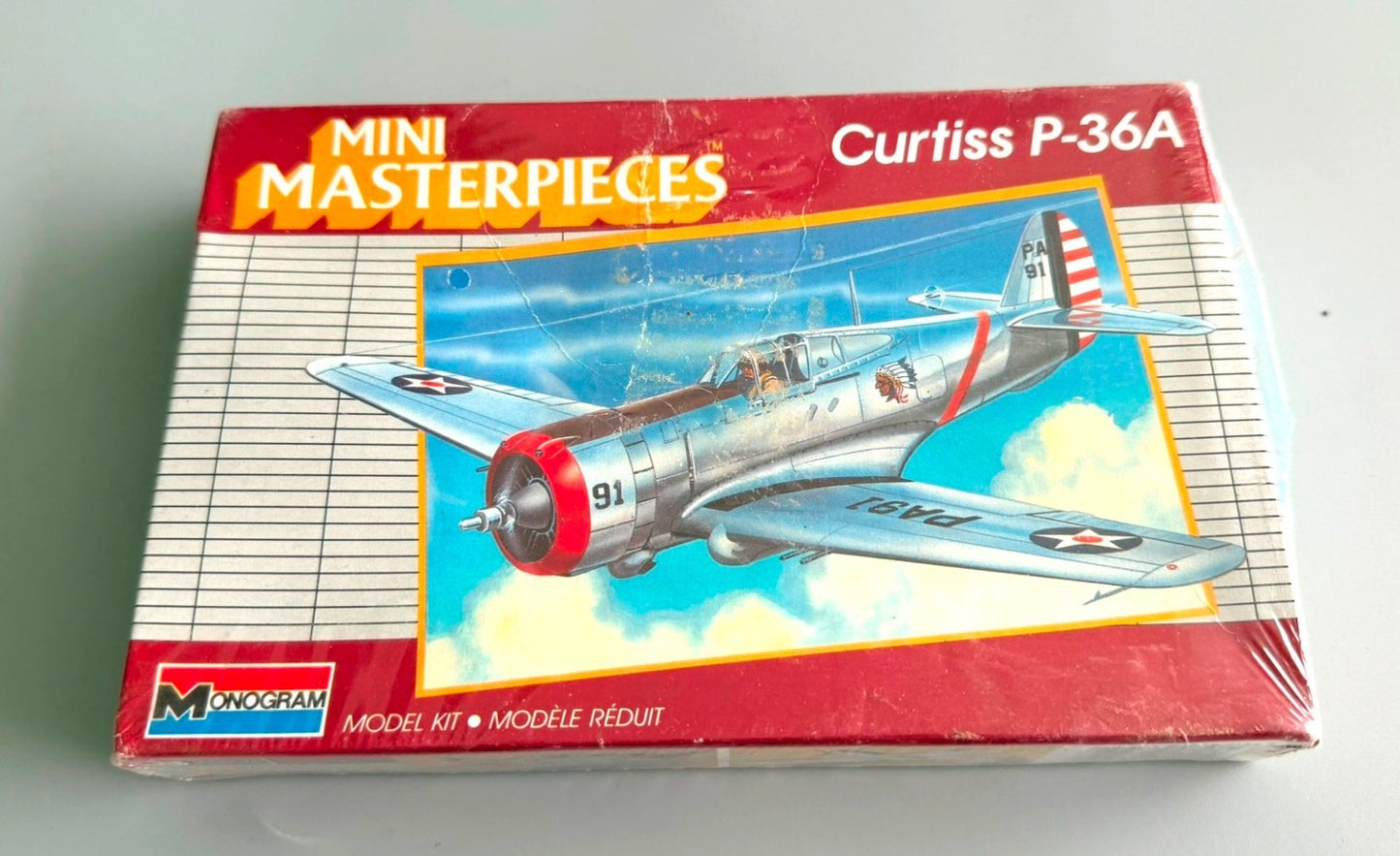 MONOGRAM Curtiss P-36A Mini Masterpieces Aircraft 1/72 scale Model Kit 5014