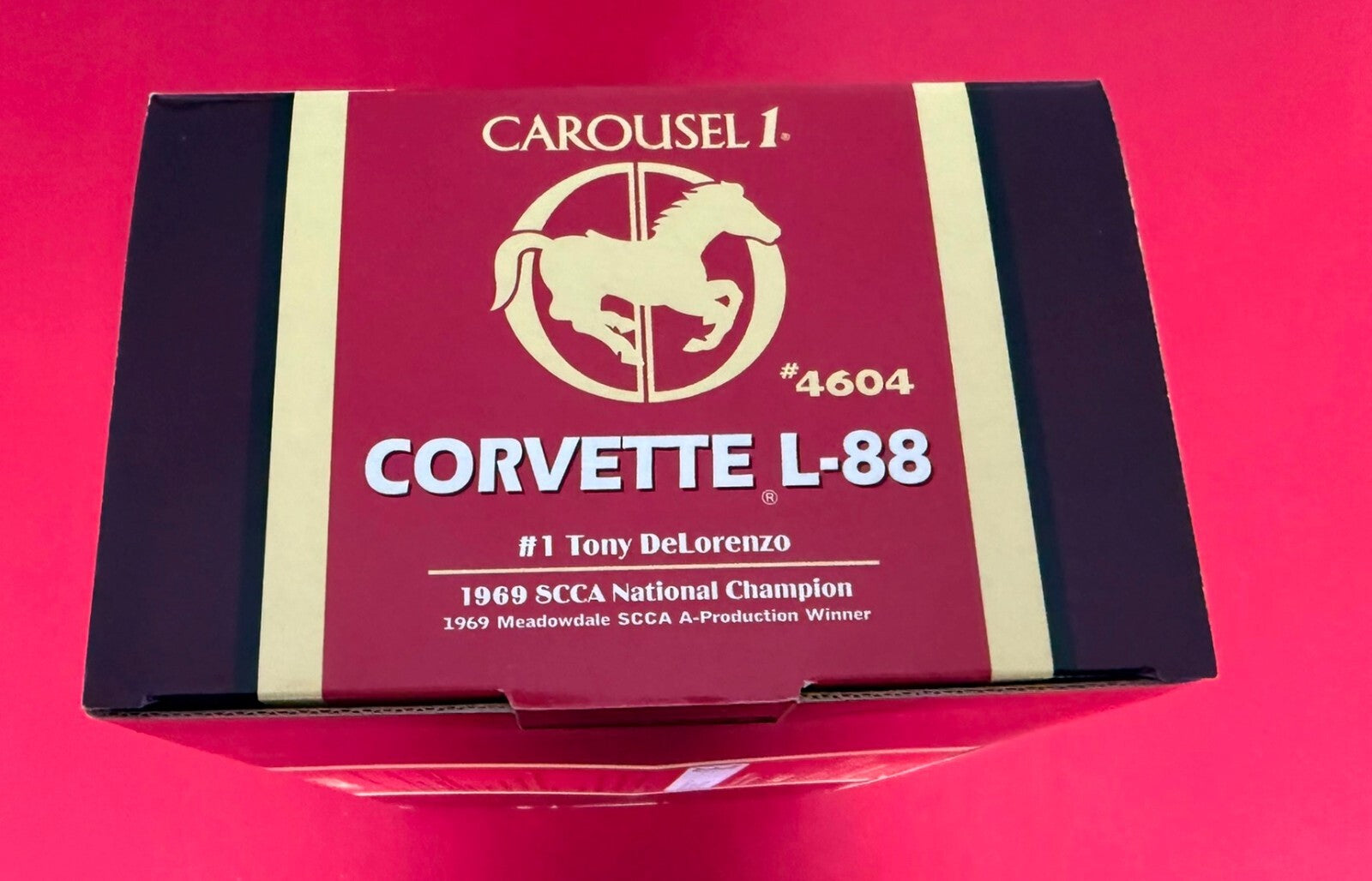 CAROUSEL 1. CORVETTE L-88. #1 TONY DELORENZO. 4604. 1/18 SCALE.