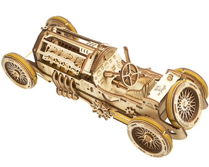 UGears U-9 Grand Prix Car Wooden 3D Puzzle, Model 70044