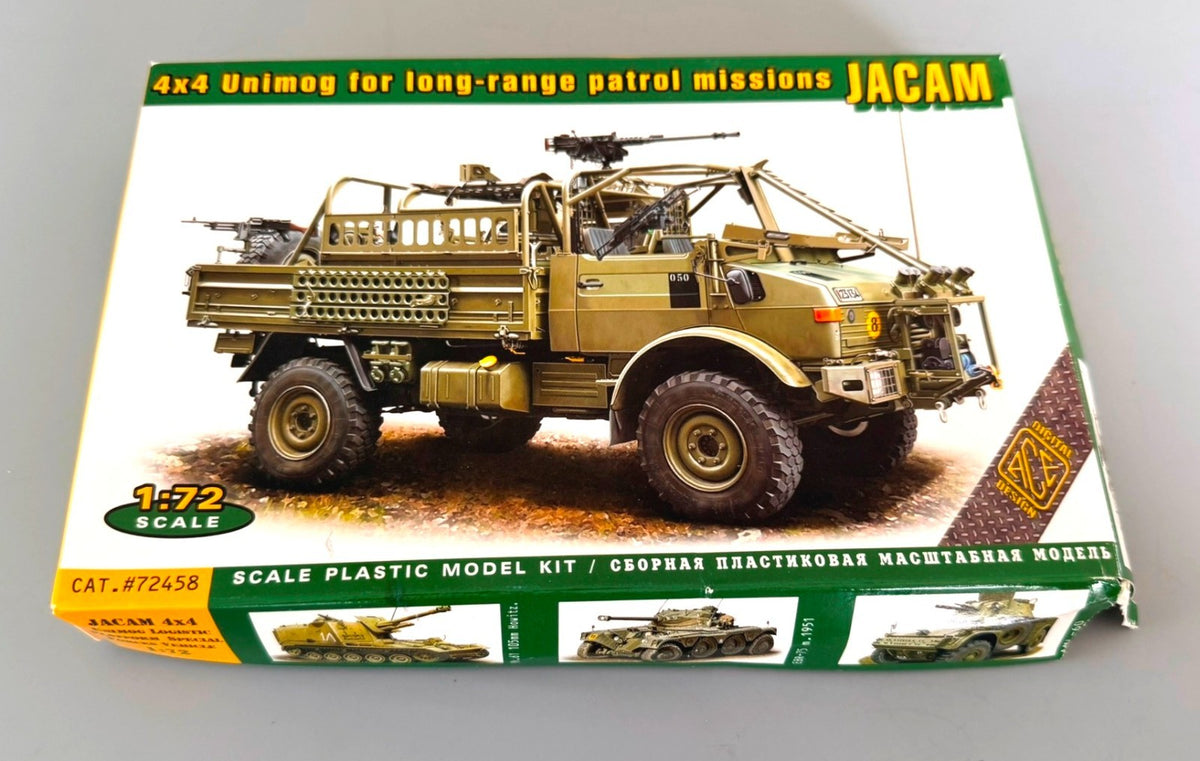 ACE JACAM 4x4 SAS Vehicle 1/72 Scale Plastic Model Kit #72458