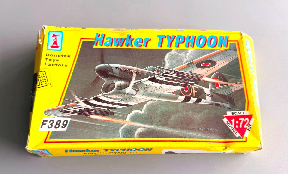 Donetsk Toys Factory Hawker Typhoon Mk IB 1/72 Scale Model Kit F389 Vintage