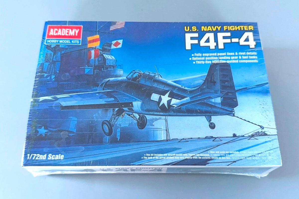 Academy U.S. Navy Fighter F4F-4 Wildcat 1/72 Scale Model Kit 12451