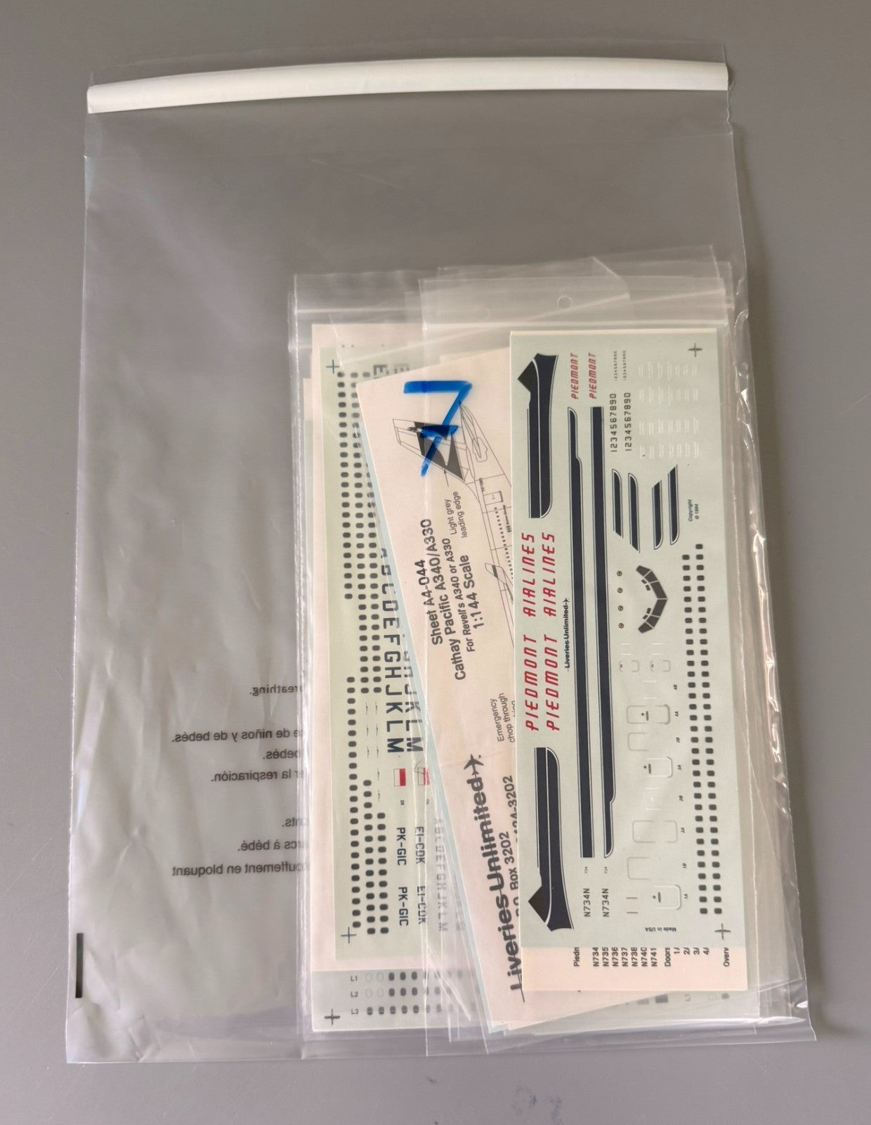 Vintage Plastic Model Kit Decal Sheets Lot of 10 Assorted. #7