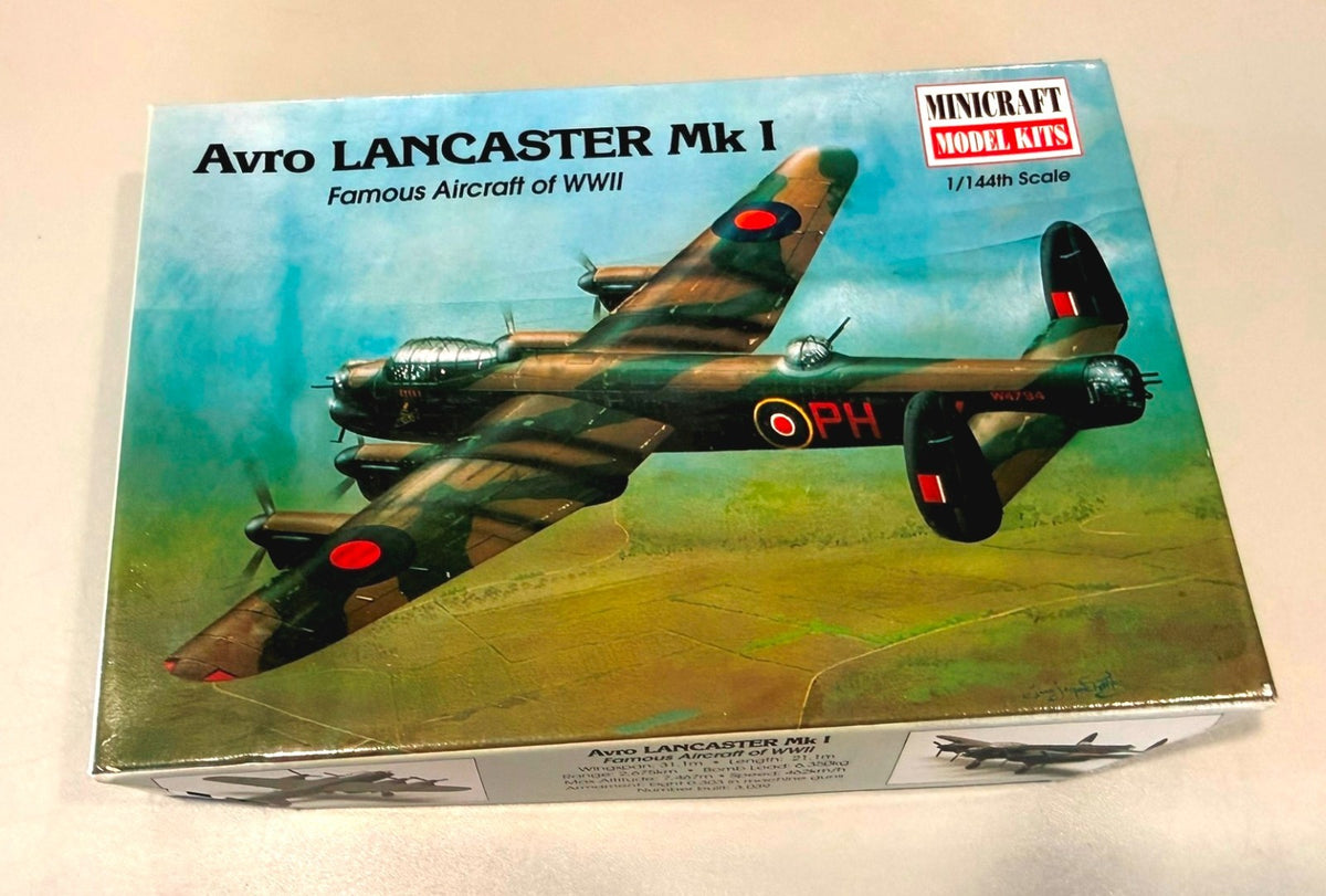 Minicraft Avro Lancaster Mk I famous aircraft of wwii 1/144 scale. 14403