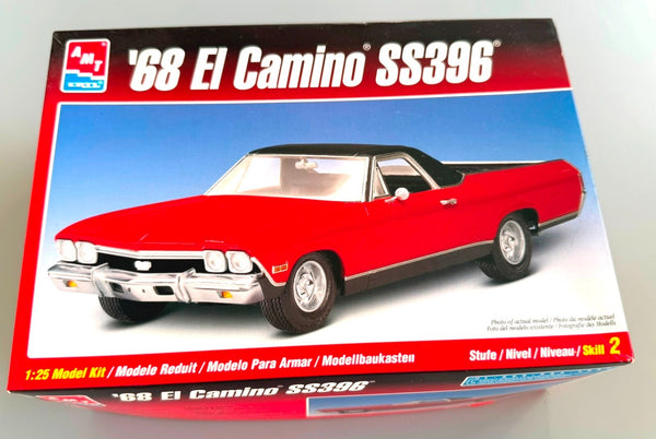 AMT Ertl 1968 Chevrolet El Camino SS396 1/25 Scale Model Kit #8017
