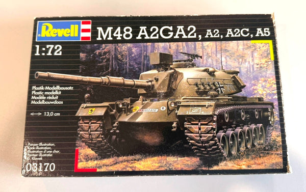 Revell M48 A2GA2 A2 A2C A5 German Main Battle Tank 1/72 Model Kit 03170