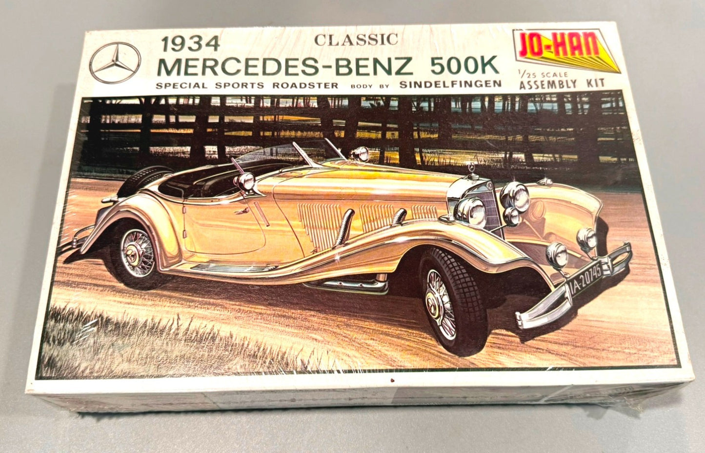 JO-HAN. 1934 MERCEDES-BENZ 500K. SPECIAL SPORTS ROADSTER. 1/25. ASSEMBLY KIT. GC