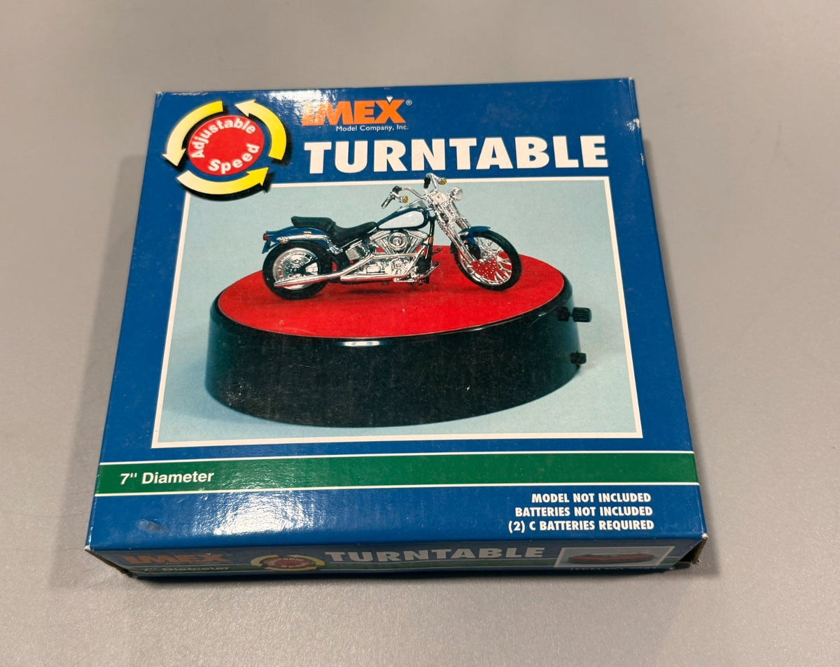 IMEX Adjustable Speed 7" Turntable Display Stand for Models Battery Operated