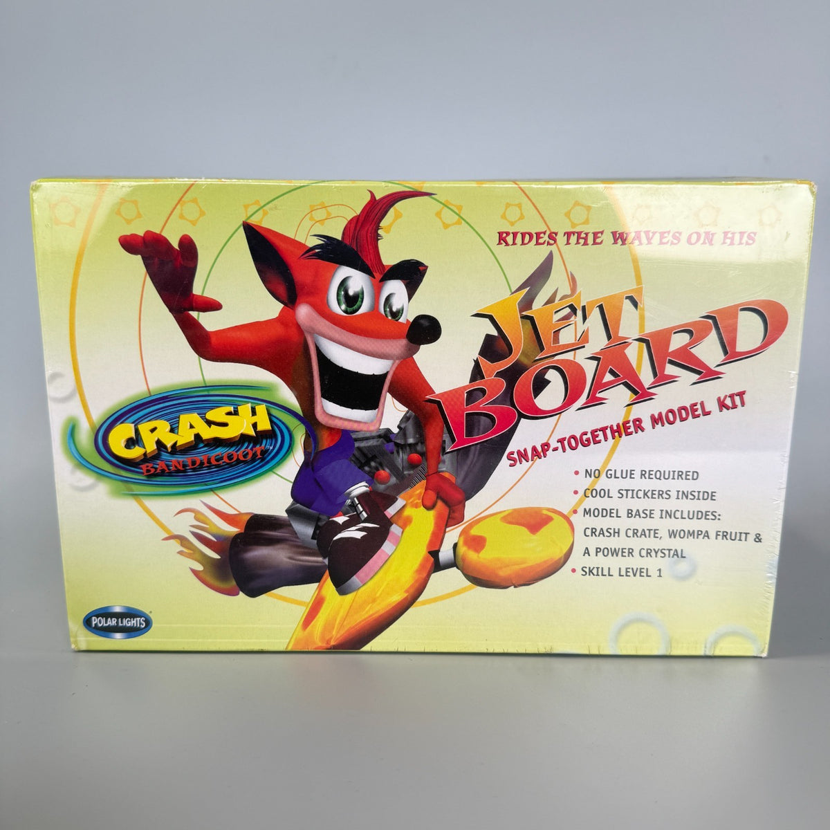 Polar Lights 6026 Crash Bandicoot Jet Board Snap Together Model Kit 1999