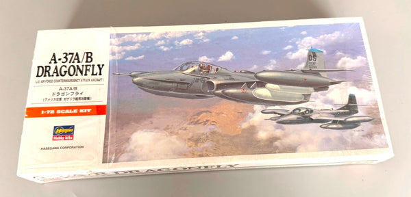 HASEGAWA. A-37A/B DRAGONFLY.  1:72 SCALE. KIT #00142.